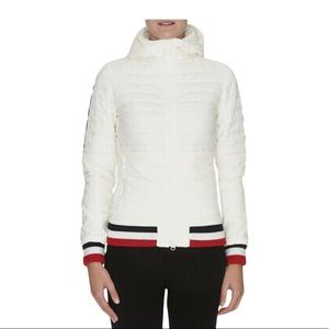 Down Jacket Women's Jacket Rossignol Cyrus Ages Hoody Padded RLGWJ99 White sz 36